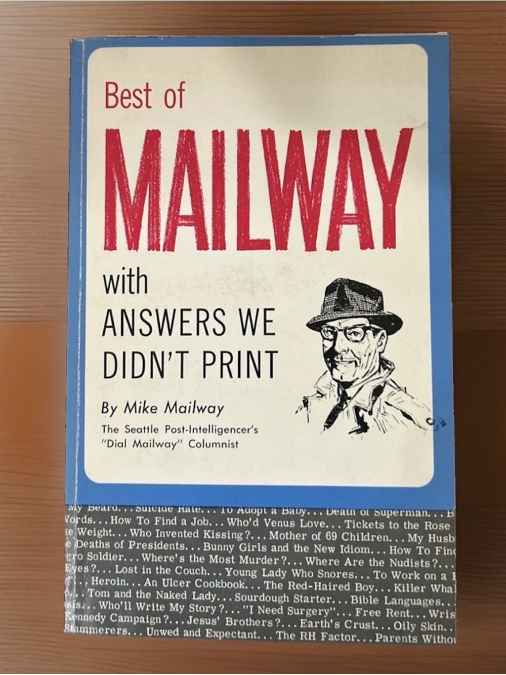 VTG Rare 1964 Best of Mailway Mike Mailway Seattle Post-Intelligencer 1st Book